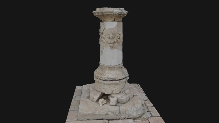 Pillar on the agora of antic city of Sagalassos – Modello 3D gratuito STL