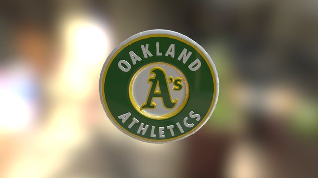 Oakland Athletics Logo 3D Model