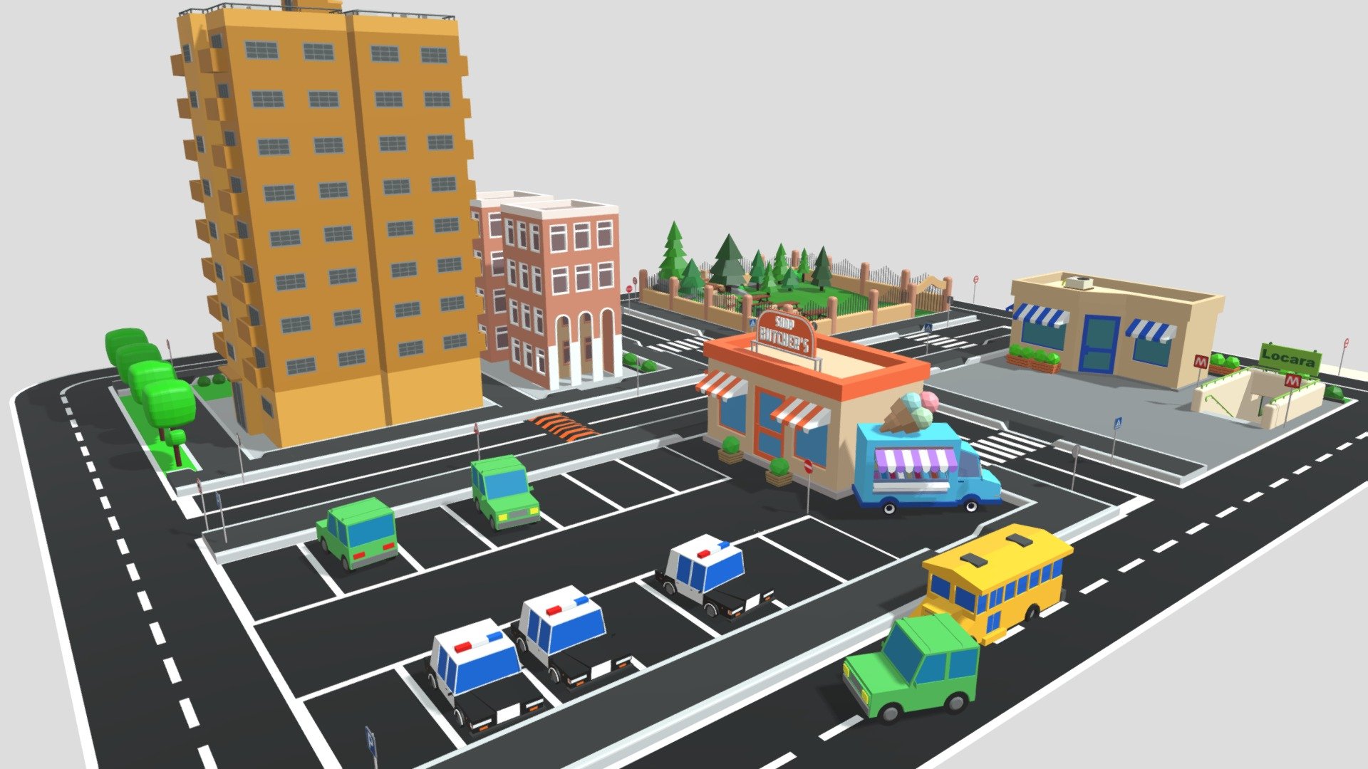 Città low poly - Alpha
