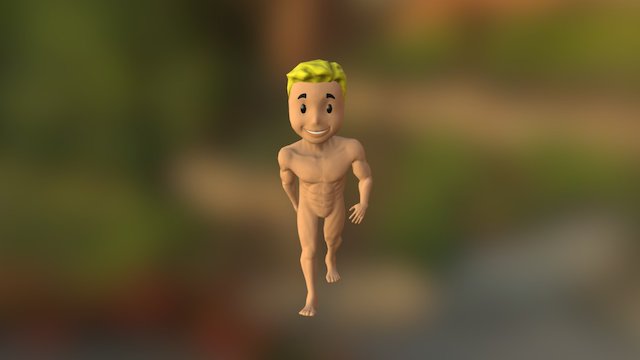 Vault Boy 3D Model