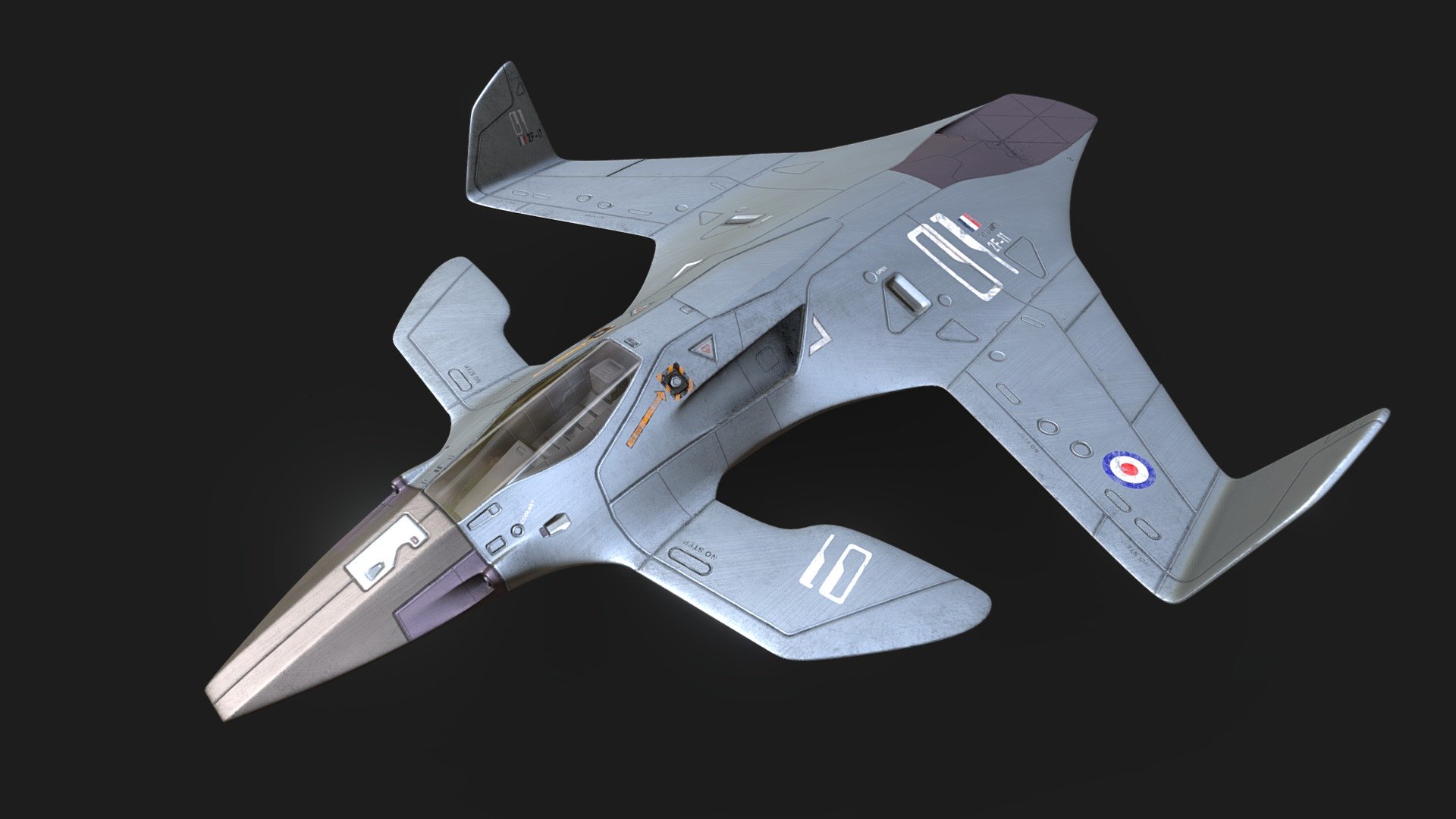 Sci-Fi Jet "Speedbird" — Sketchfab embed 3D viewer