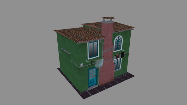 Italian House 02 3D Model