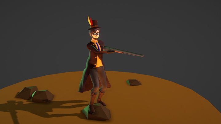 SteamPunk Guy 3D Model