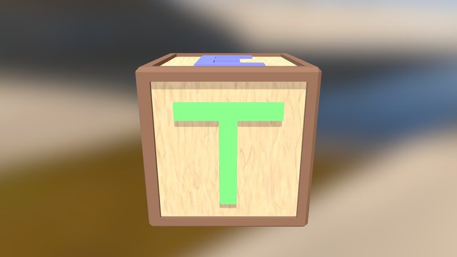 Letter Block 3D Model