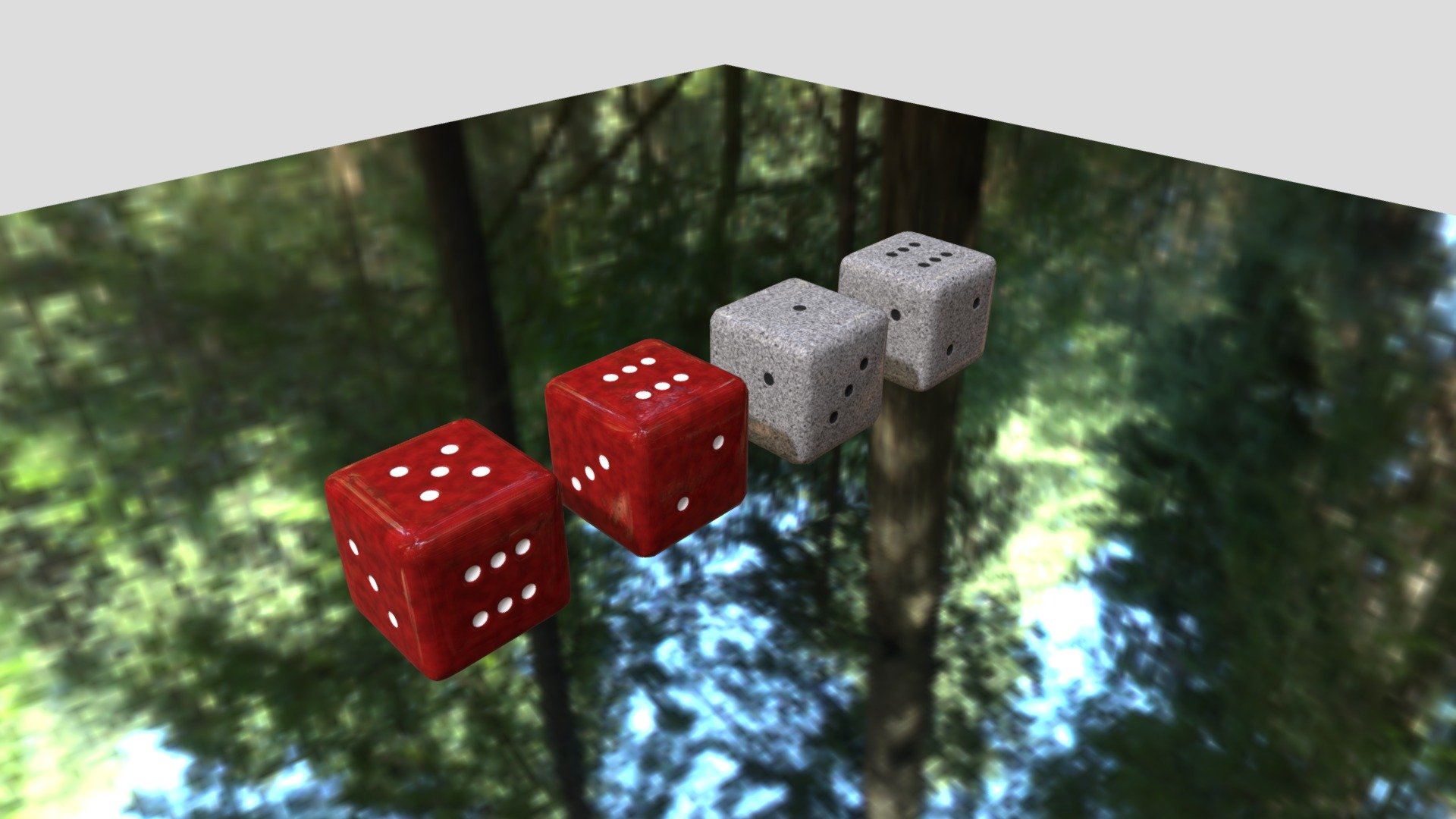 Dice (Low, Hight poly)