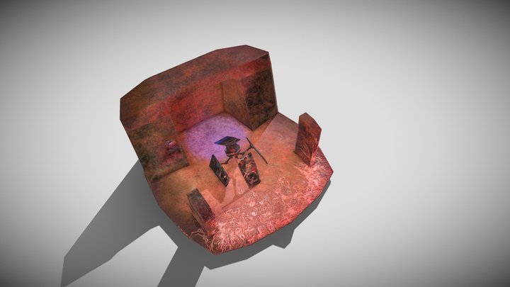 Corrupted planetary scout robot 3D Model