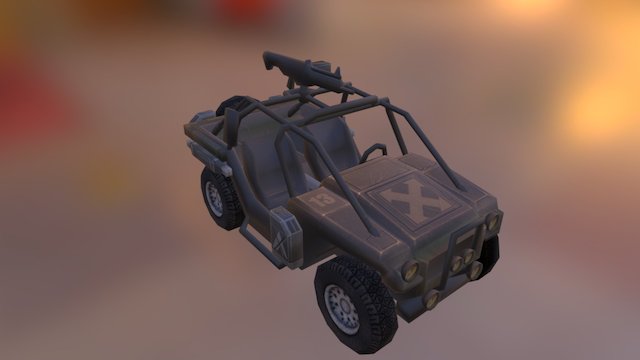 combat car 3D Model