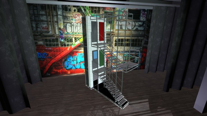 "Многоуровневый станок-1" мюзикла "Слава" 3D Model