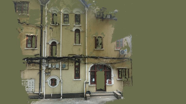 Shanghai weird beautiful FACADE 3D Model