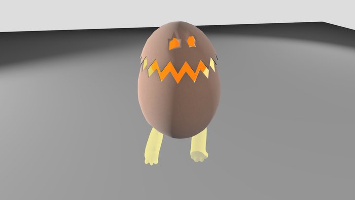 egg monster 3D Model
