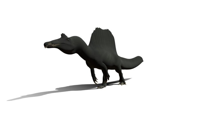 Walking Spinosaurus Maroccanus (horizontal) – Kostenloses 3D-Modell STL