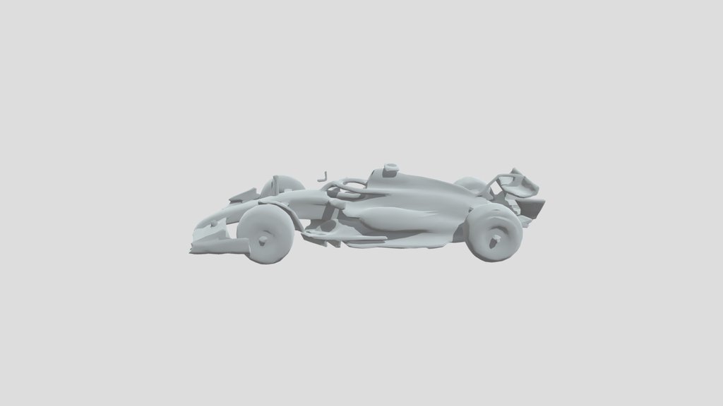 Formula Racing F1 Car Front View