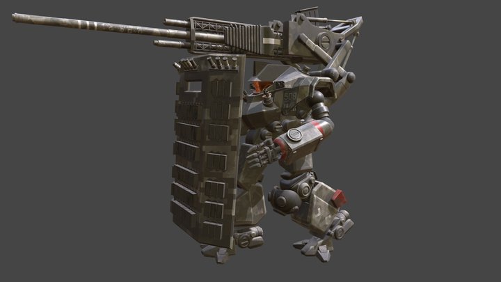 Madox Mech Military Robot 3D Model