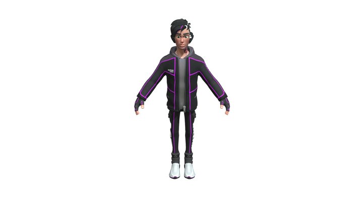 Flexin Personaje- Litkillah Con Textura 3D Model