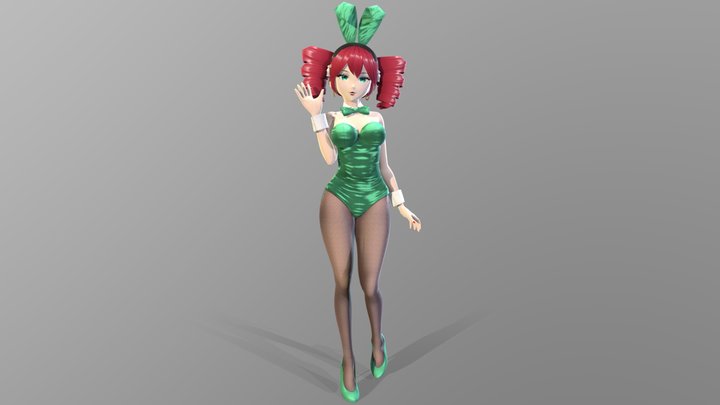 Charlie Rose - vRoid Model - Static Statue - 012 3D Model