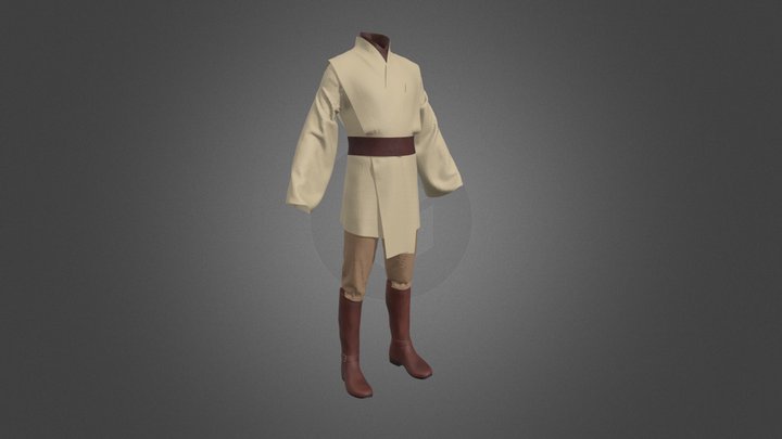 Obi-Wan cloth 3D Model