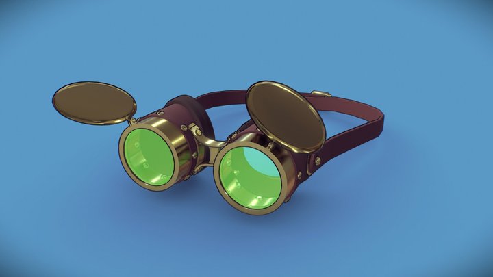 Steampunk_glasses_(RETRY_SCHOOL) 3D Model