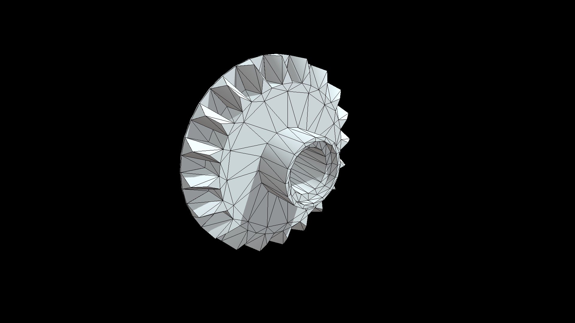 Gear 20 Tooth Bevel with Pin Hole Download Free 3D model by