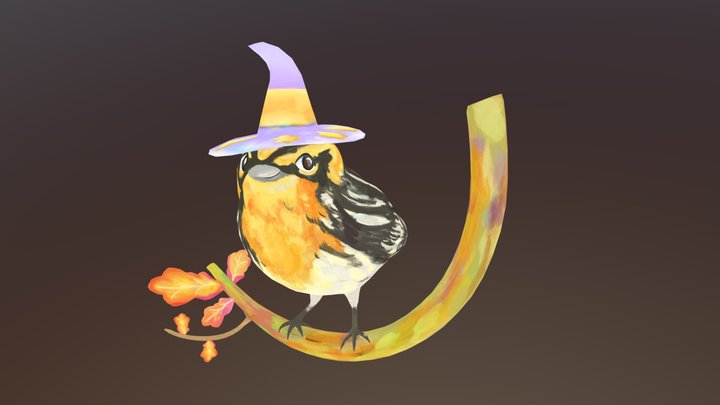 A Halloween Warbler - Sketchfab Weekly 3D Model