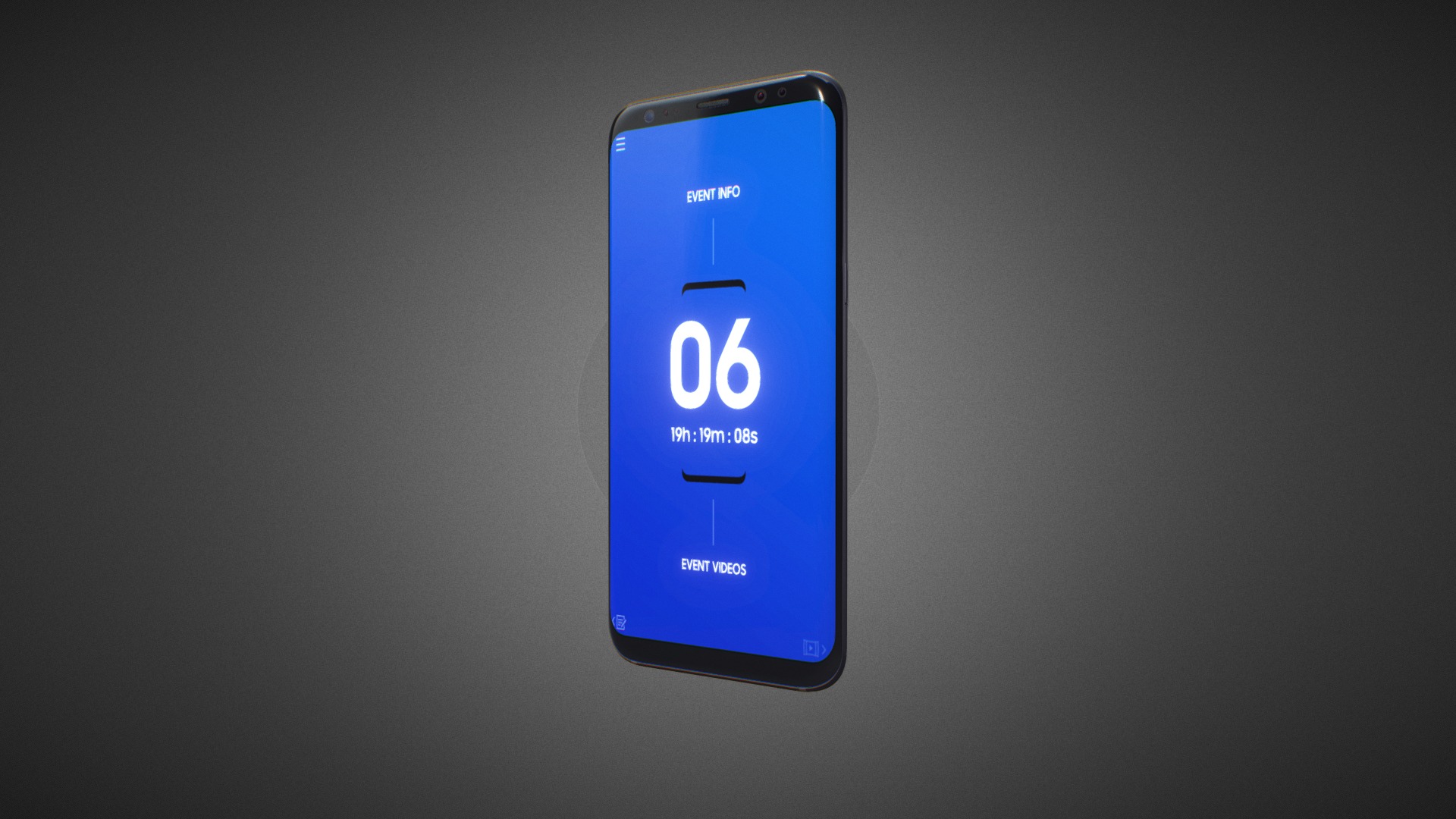 3D model Samsung Galaxy S8 for Element 3D - This is a 3D model of the Samsung Galaxy S8 for Element 3D. The 3D model is about a blue cell phone.