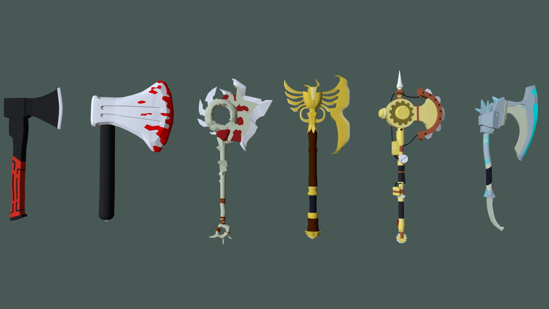Axes Draft - 3D model by Gazemaniac [d63465c] - Sketchfab