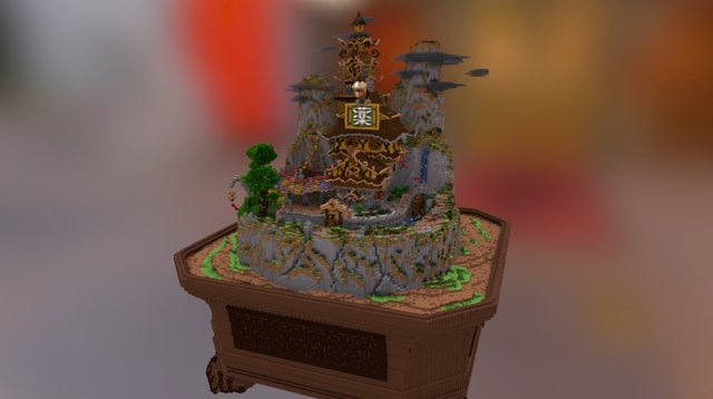Schematic Store - Oriental Fantasy Diorama 3D Model