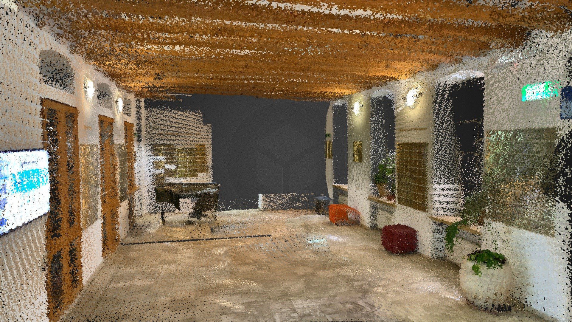 Lobby Point cloud Lidar