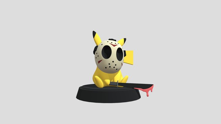 Pikachu Halloween 3D Model