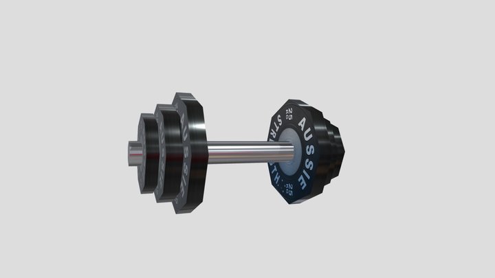 Lowpoly Gym Dumble 3D Model