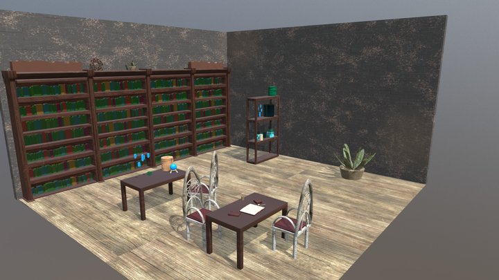 Library 3D Model