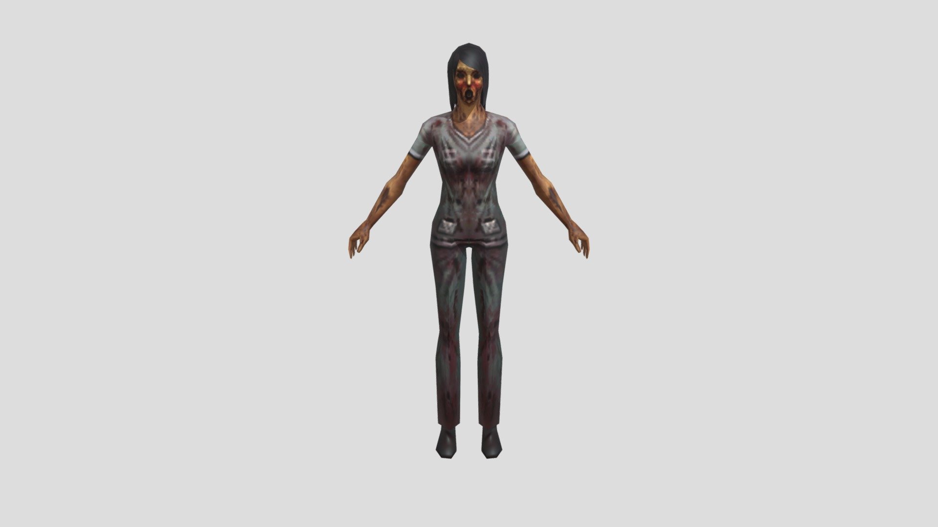 Dead frontier Zombie female nurse