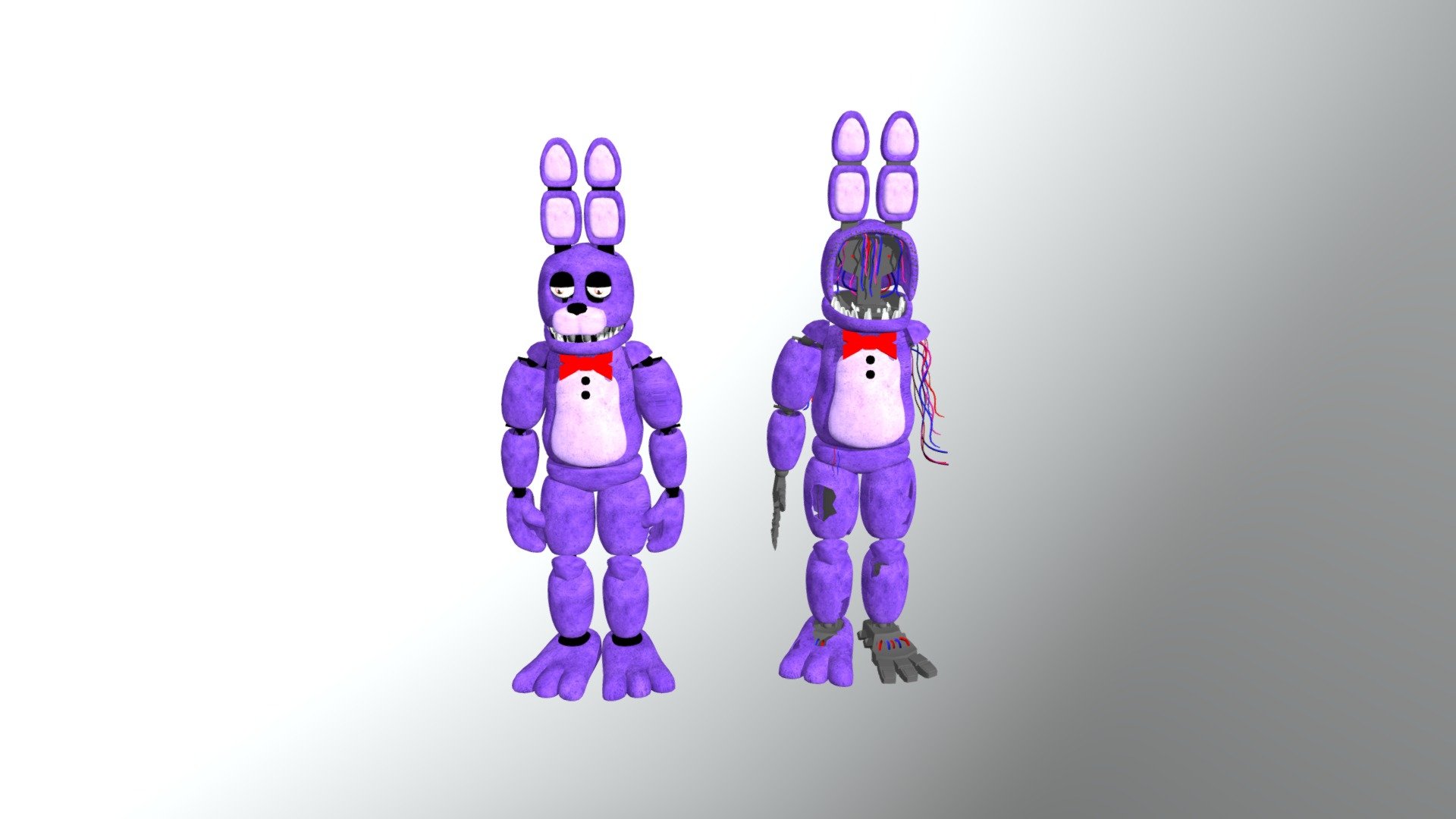 Unwithered Bonnie And Withered Bonnie Download Free 3d Model By Ann55010970637 D6388c6 9775