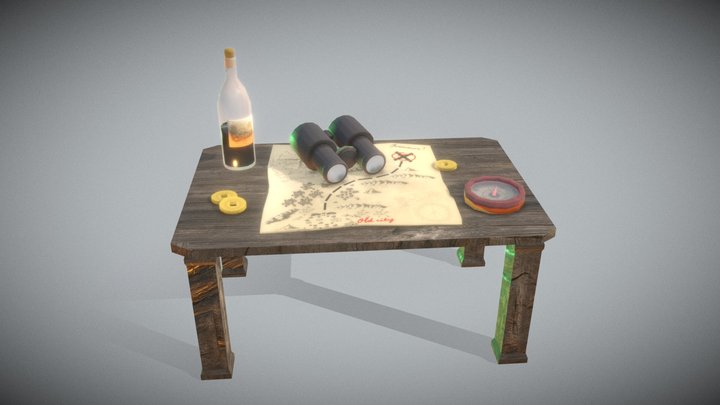Treasure hunter - #LowPolyAdventure 3D Model