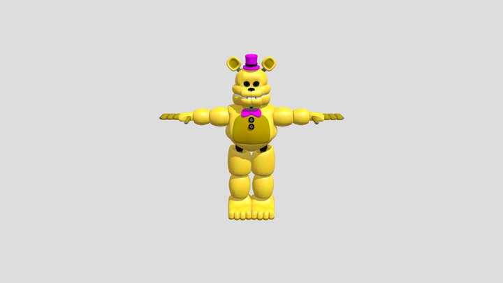 Roblox mesh fredbear – Modello 3D gratuito STL