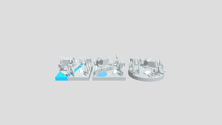 Forest Loner - Blockout 3D Model