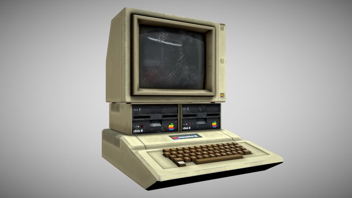APPLE II Computer 3D Model