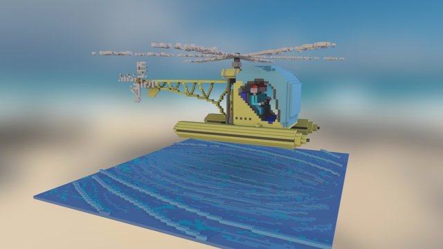 Zissou Helicopter 3D Model