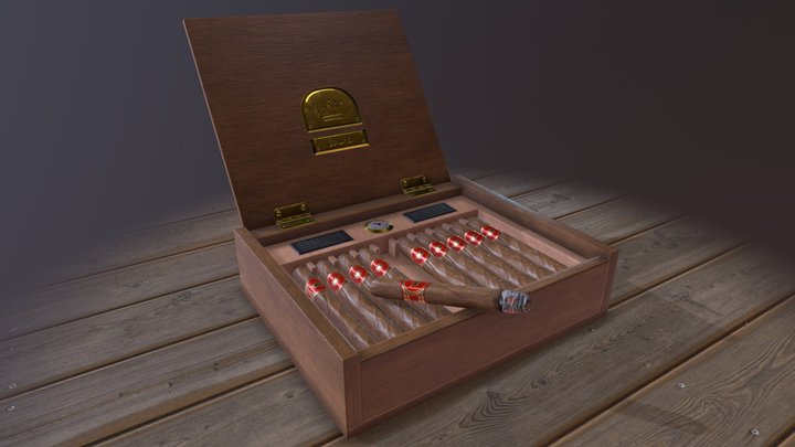 Cigars Box 3D Model