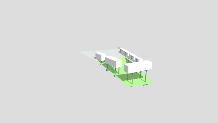 3D Estrutura Lote 14 3D Model