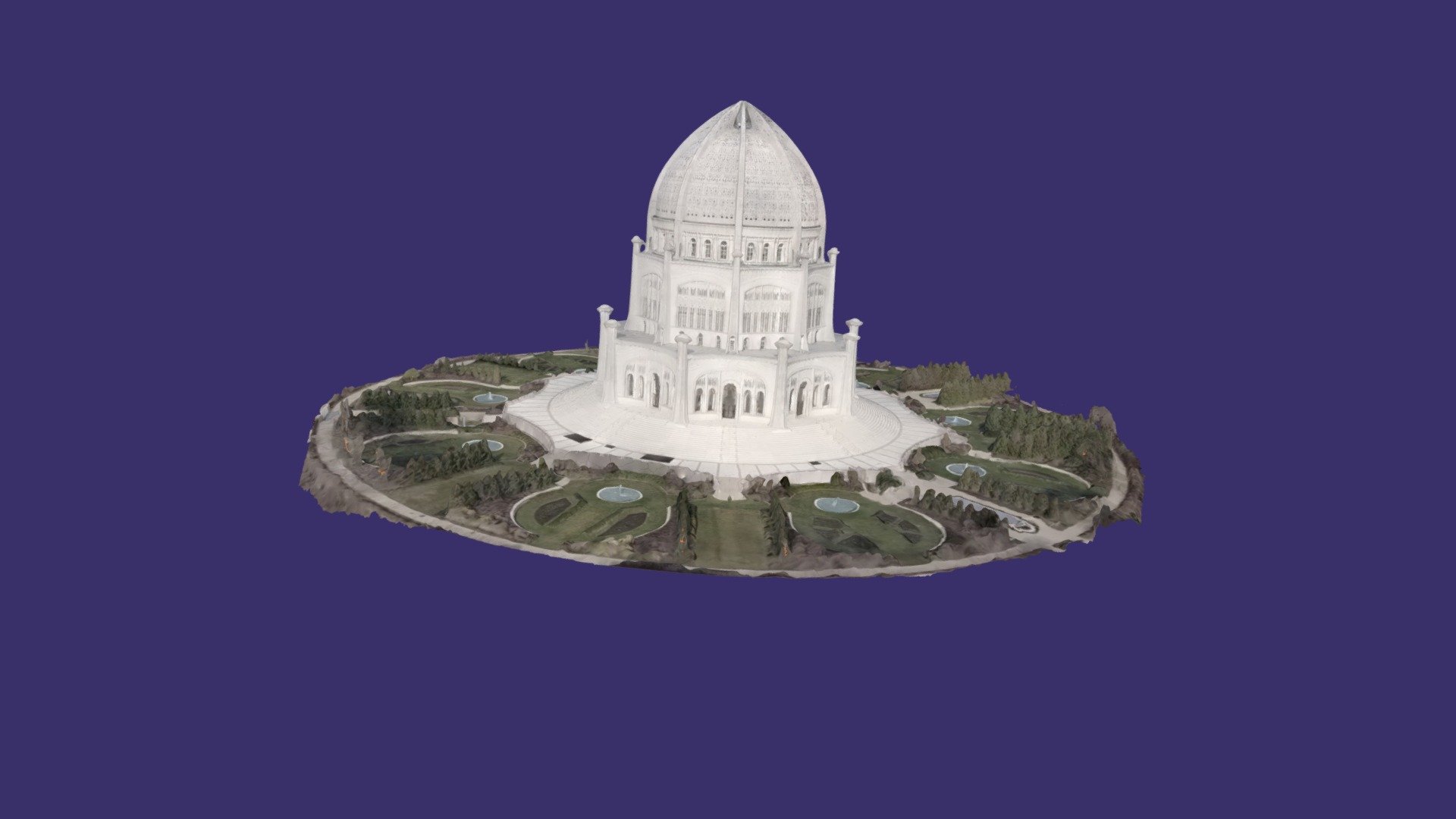 Baha'i Temple from Video - second effort