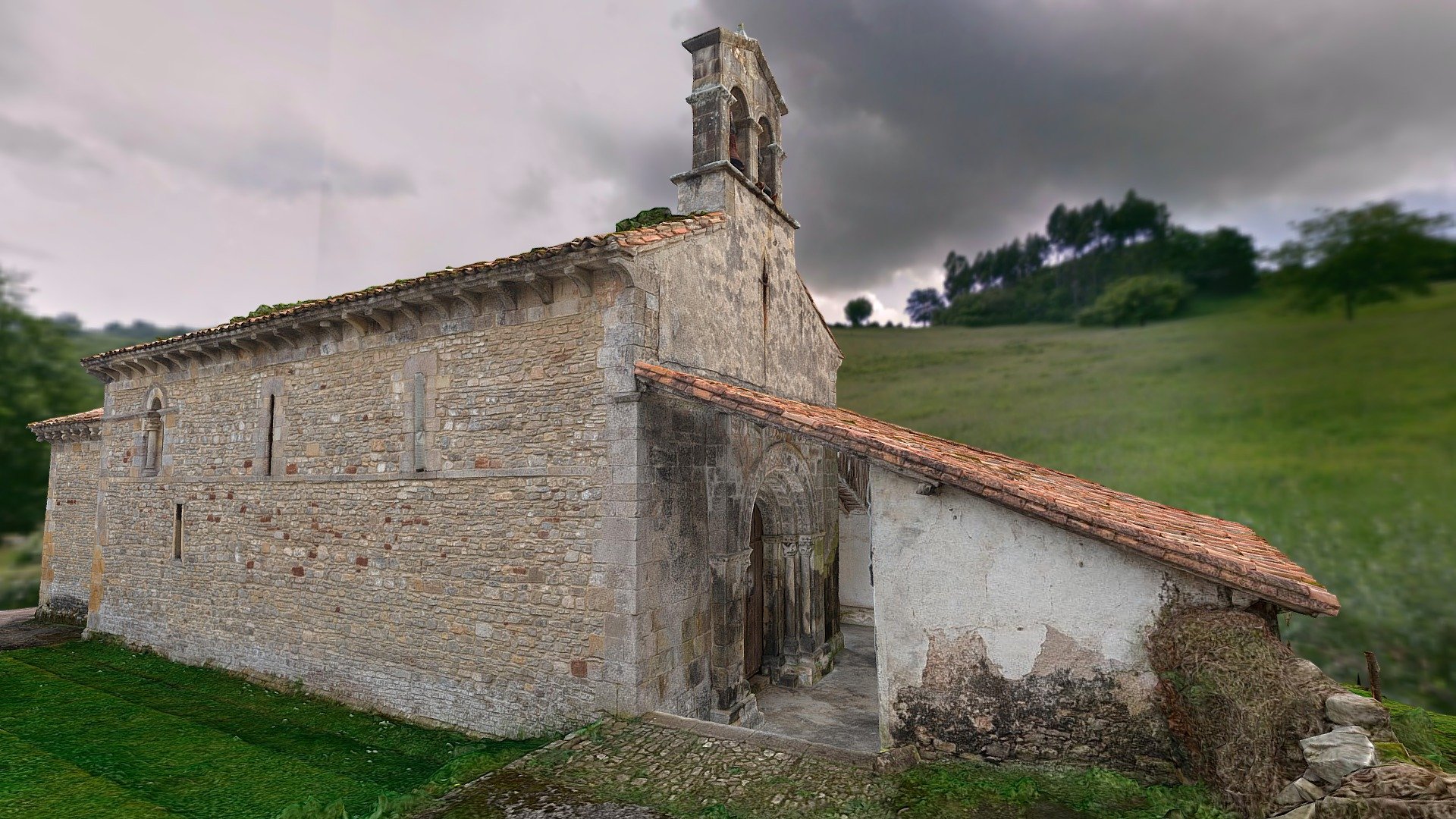 Valdebárzana Church, 12th century - Asturias