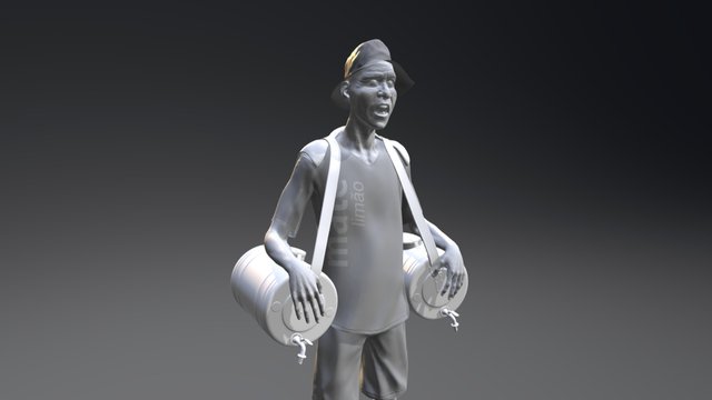 Vendedor de Mate 3D Model