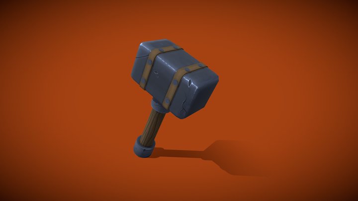 Dwarven Hammer 3D Model