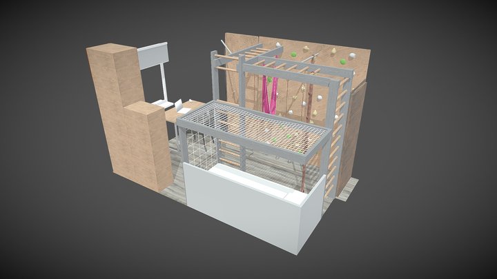 Moscow-52 indoor climbing complex 3D Model