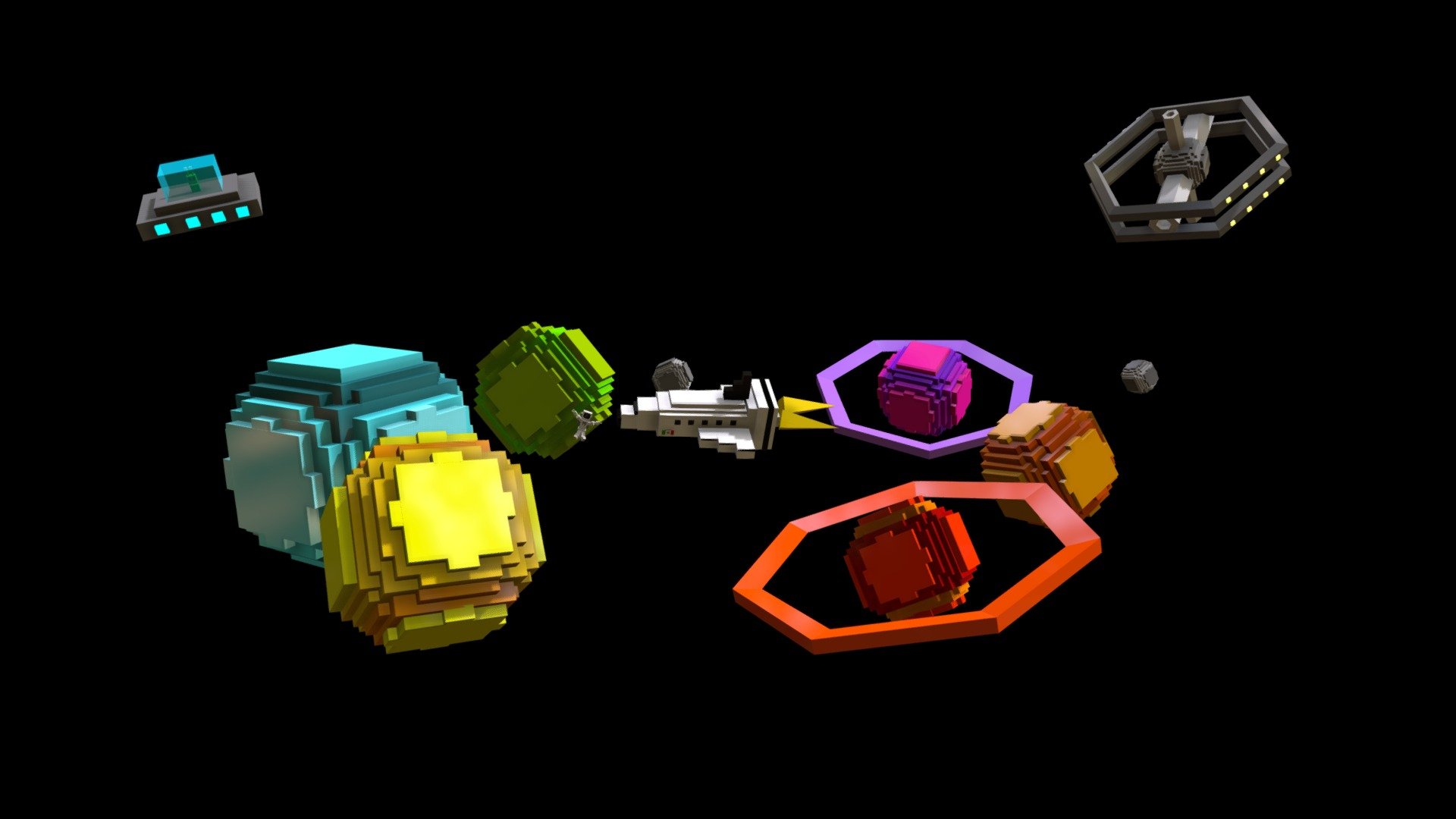 In the Space (Voxel art)