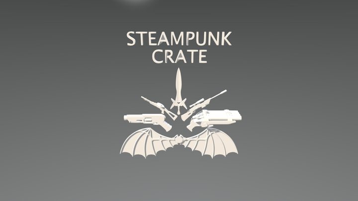 Steampunk Crate 3D Model