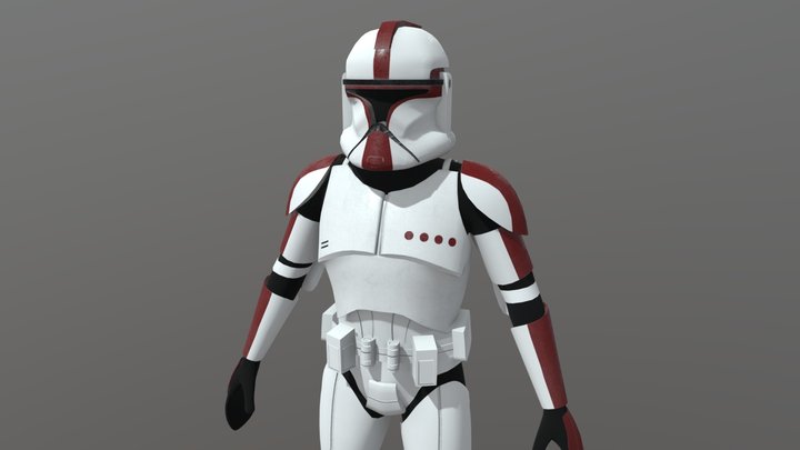 Star Wars Destiny Clone Trooper 3D Model