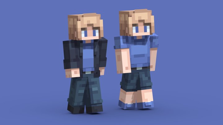 Minecraft Player [1.7 skin type] - Download Free 3D model by