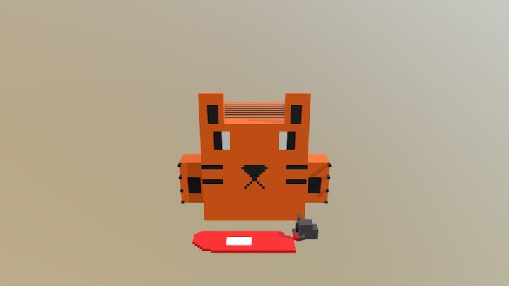 Tiger Cube 3D Model