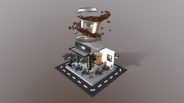 Milano Coffee shop 3D Model